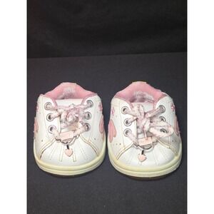 Skechers Build a Bear Workshop White Pink Heart Flower Toddler Shoes